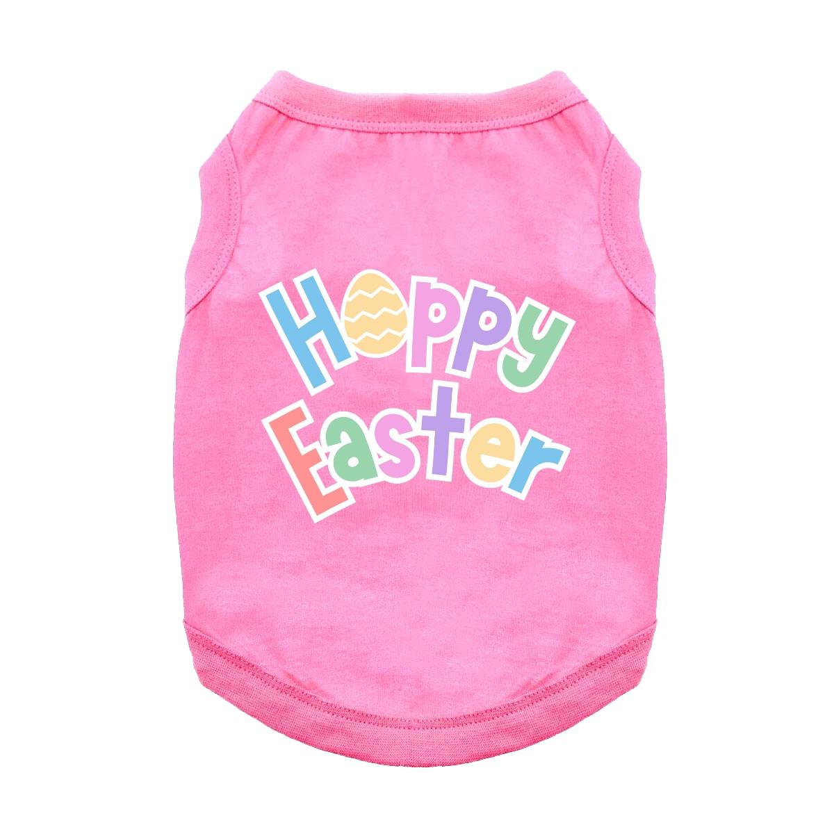 Hoppy Easter Dog Shirt – Carnation Pink | Cute Spring Holiday Dog Tee