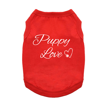 Puppy Love Dog Shirt - Flame Scarlet Red 78736