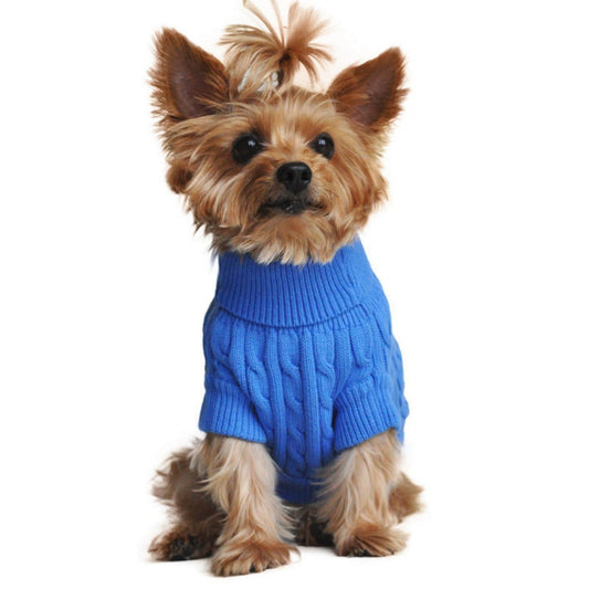 Combed Cotton Sweater Blue By Doggie Design 68240
