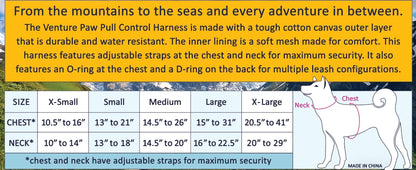 Venture Paw Pull Control Dog Harness – Mermaid Lilac | No‑Pull Design
