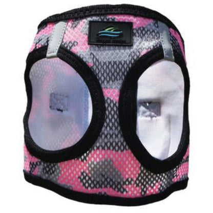 American River Camo Choke Free Dog Harness Pink