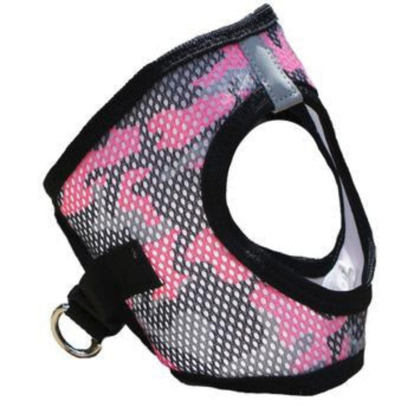 American River Camo Choke Free Dog Harness Pink