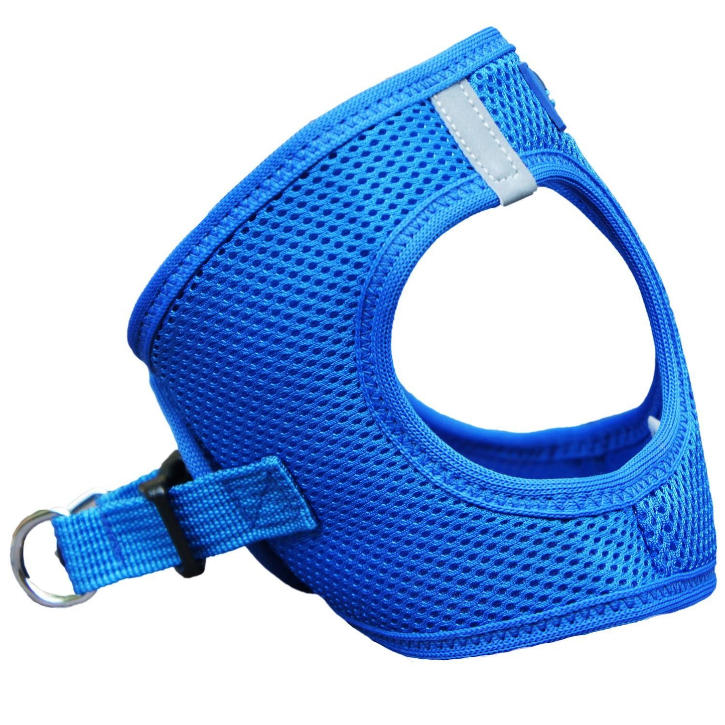 Cobalt Blue step‑in mesh dog harness by Doggie Design