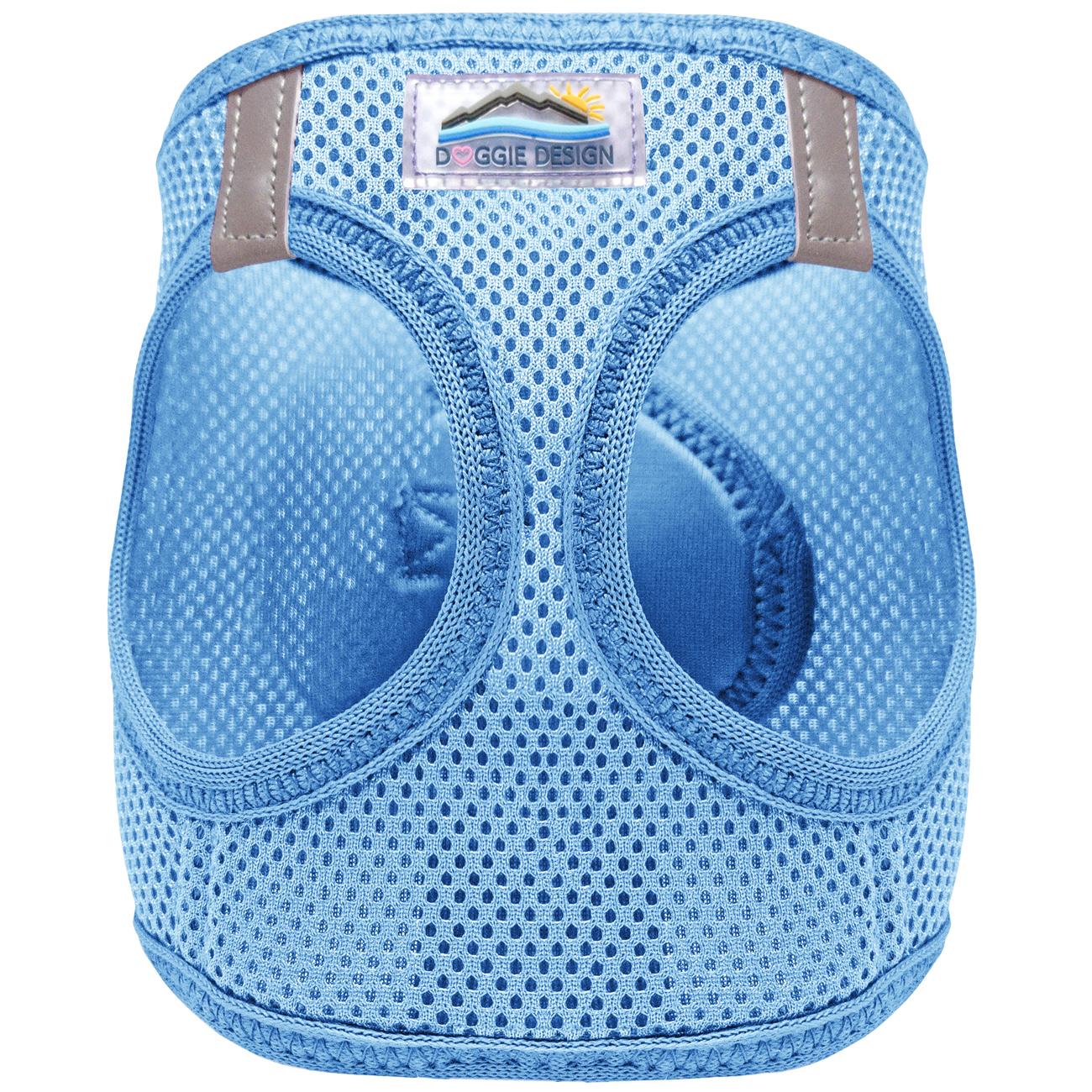 Light Blue step‑in mesh dog harness by Doggie Design