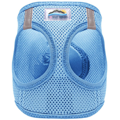 Light Blue step‑in mesh dog harness by Doggie Design