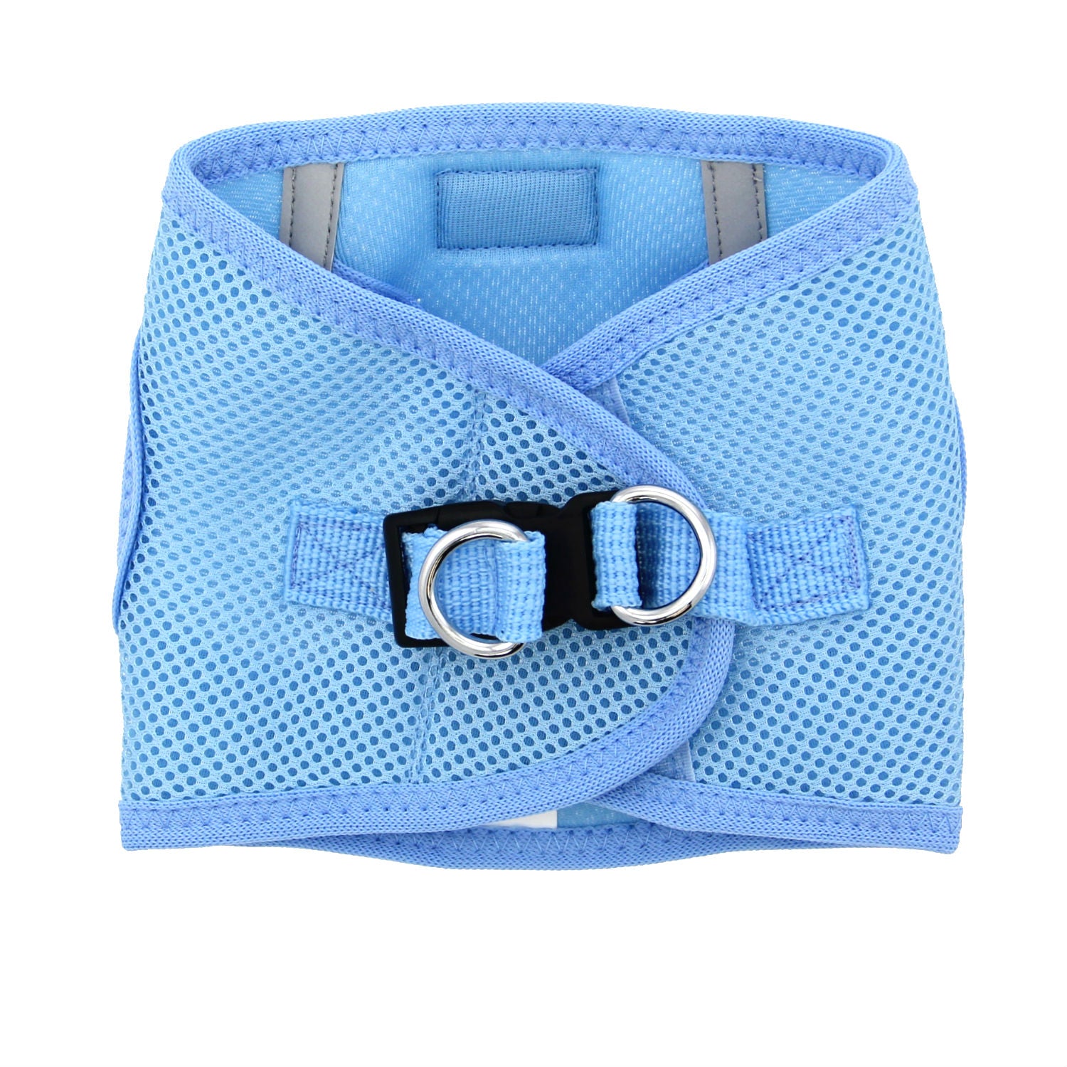 Light Blue step‑in mesh dog harness by Doggie Design