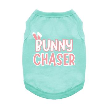 Bunny Chaser Dog Shirt - Teal  78744