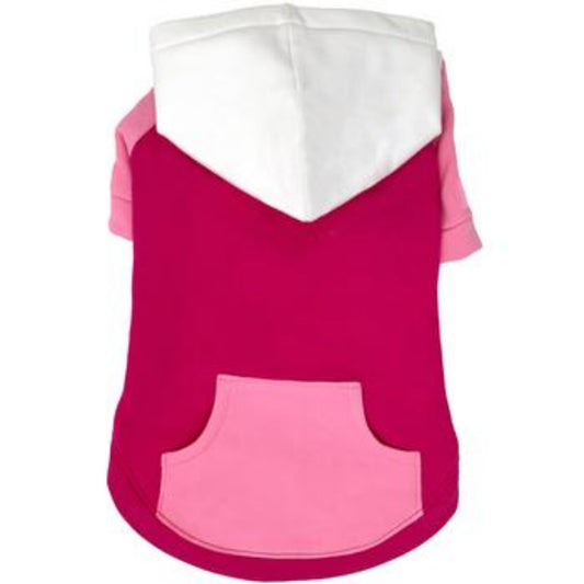 Color-Block Hoodie - Pink on Pink 78592