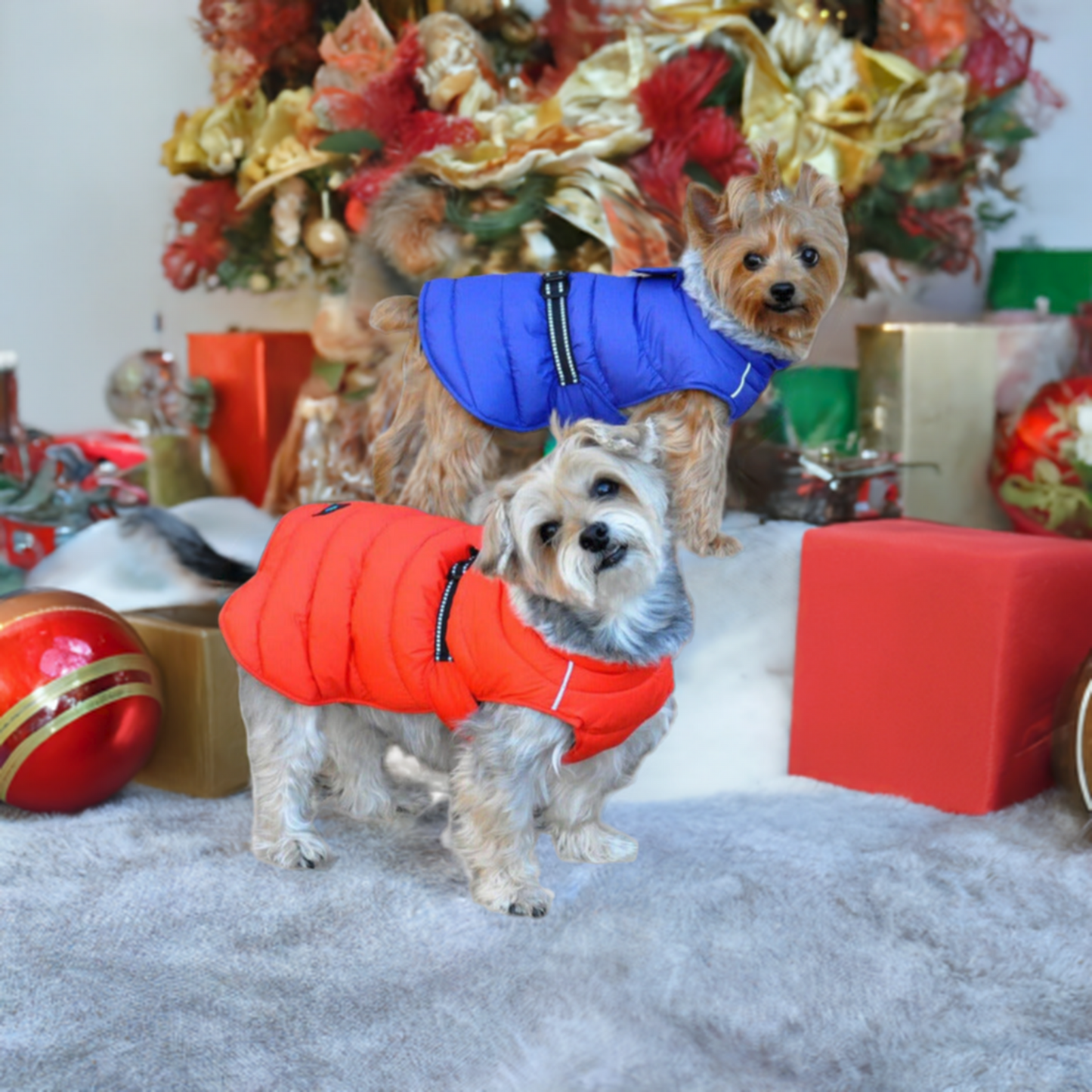 Alpine Extreme Weather Puffer Dog Coat by Doggie Design Orange 68229 (Copy)