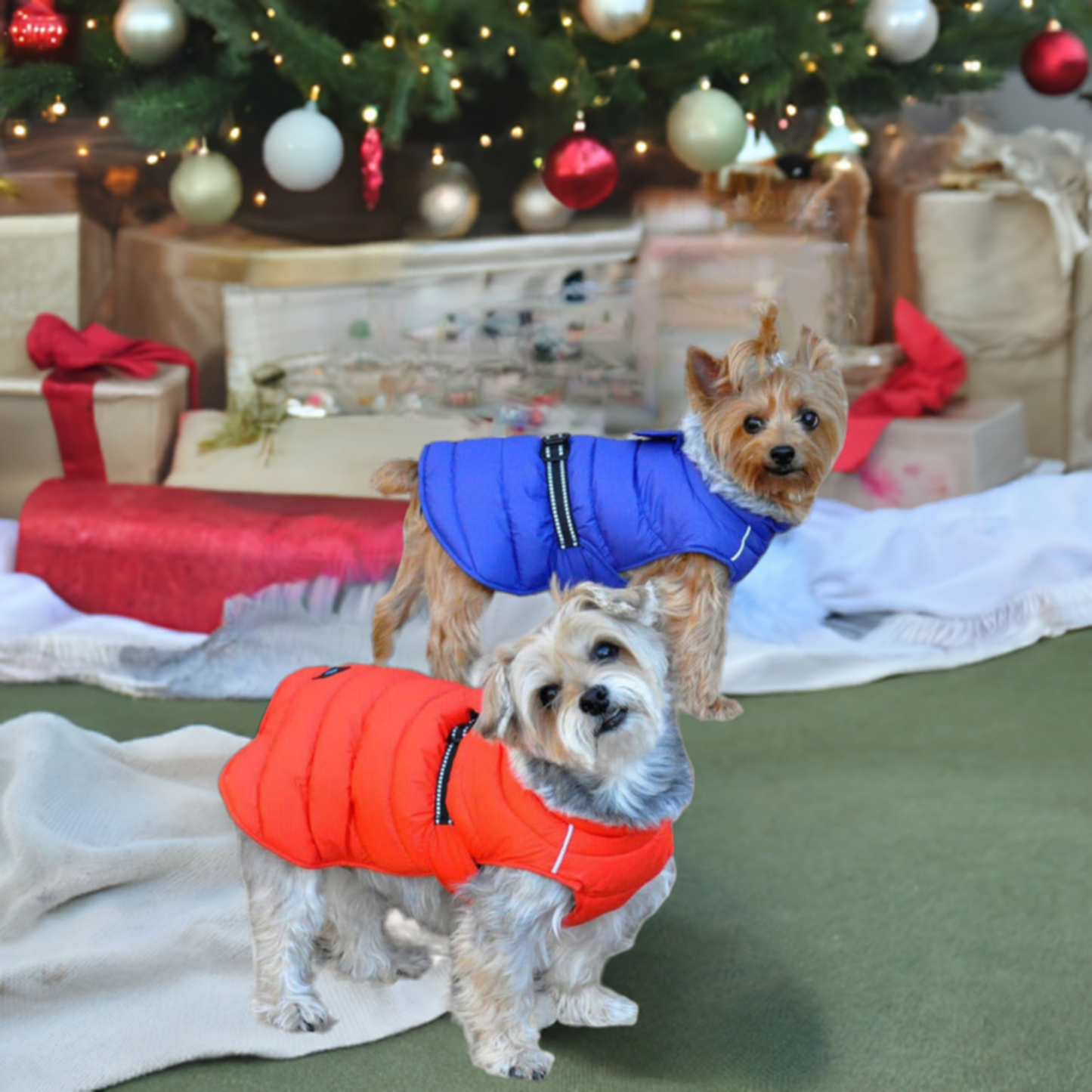Alpine Extreme Weather Puffer Dog Coat by Doggie Design Orange 68229 (Copy)