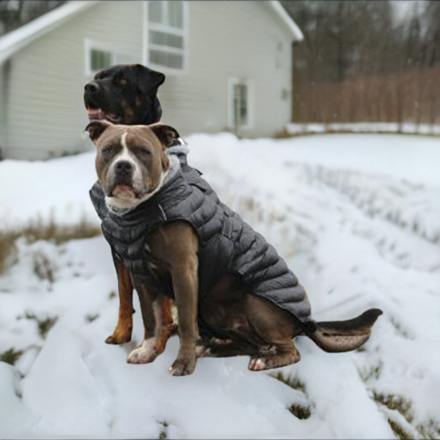 Alpine Extreme Weather Puffer Dog Coat by Doggie Design Black