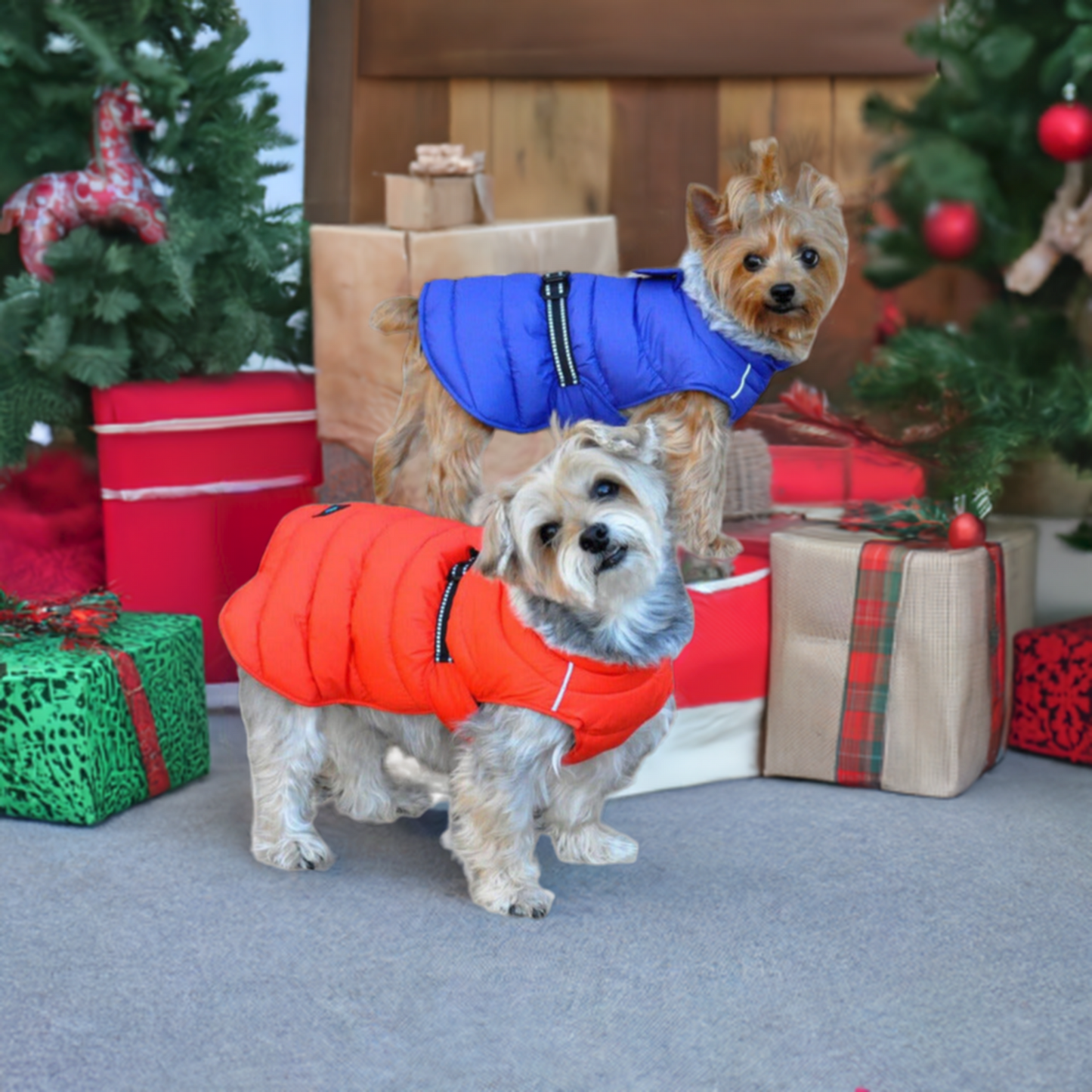 Alpine Extreme Weather Puffer Dog Coat by Doggie Design Orange 68229 (Copy)