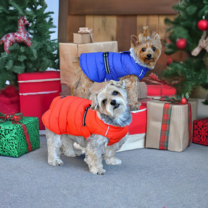 Alpine Extreme Weather Puffer Dog Coat by Doggie Design Orange 68229 (Copy)