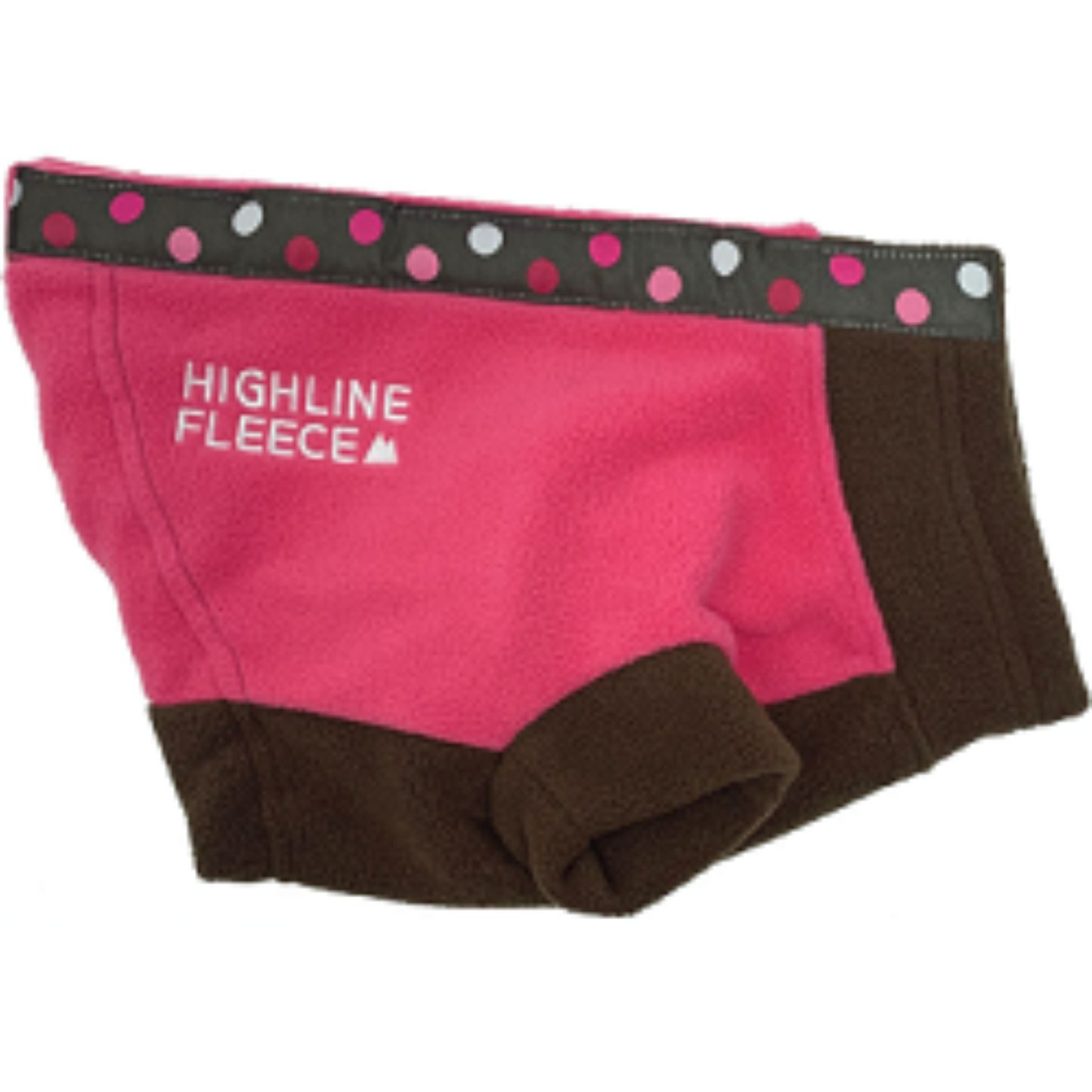 Highline Fleece Dog Coat - Pink and Brown