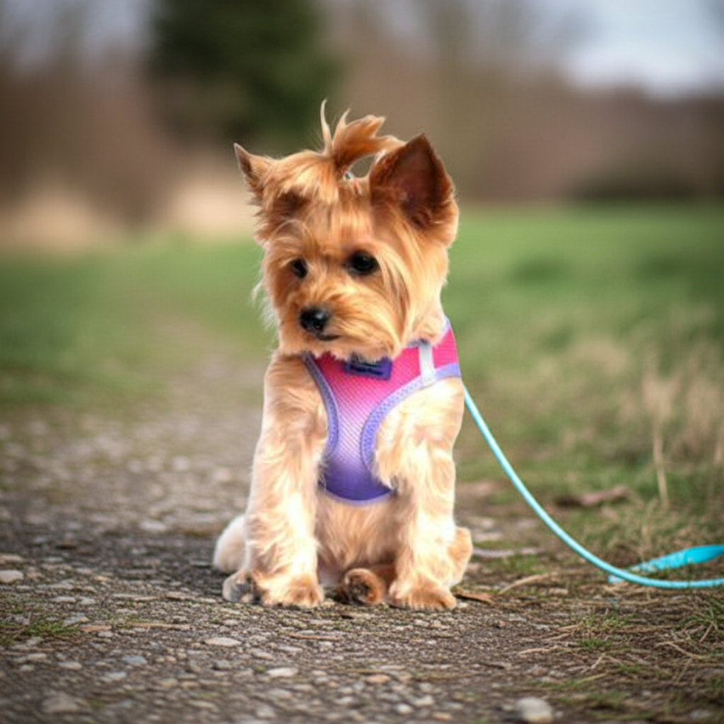 American River Choke Free Dog Harness Ombre Collection - Raspberry Sundae