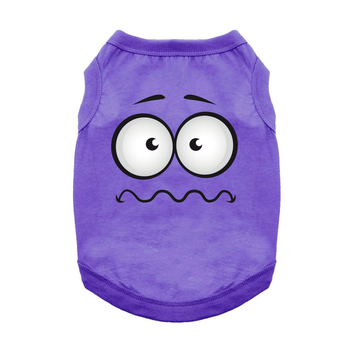 Nervous Face Dog Tank - Ultra Violet