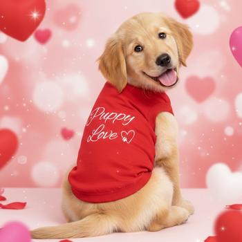 Puppy Love Dog Shirt - Flame Scarlet Red 78736