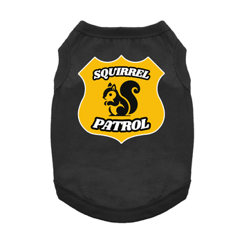 .Squirrel Patrol Dog Tank - Jet Black