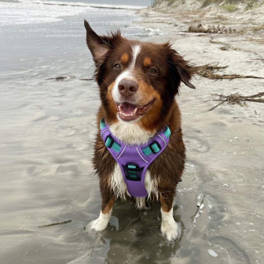 Venture Paw Pull Control Dog Harness – Mermaid Lilac | No‑Pull Design