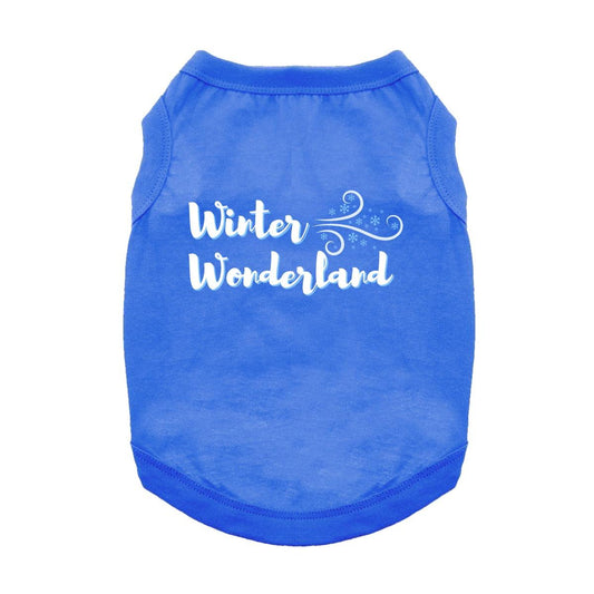 Winter Wonderland Dog Shirt - Blue 78719