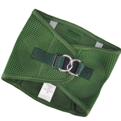 American river solid ultra choke free dog harness by Doggie Design dark forest green 78531