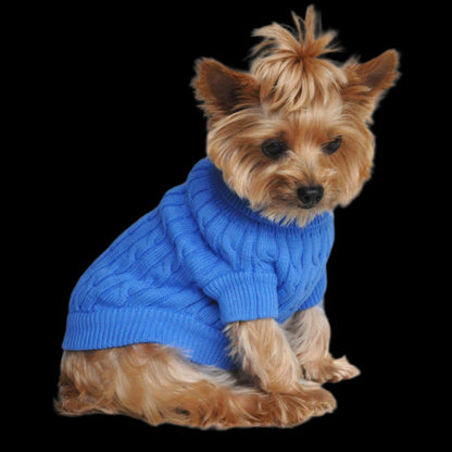 Combed Cotton Sweater Blue By Doggie Design 68240