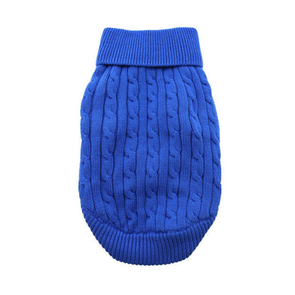 Combed Cotton Sweater Blue By Doggie Design 68240