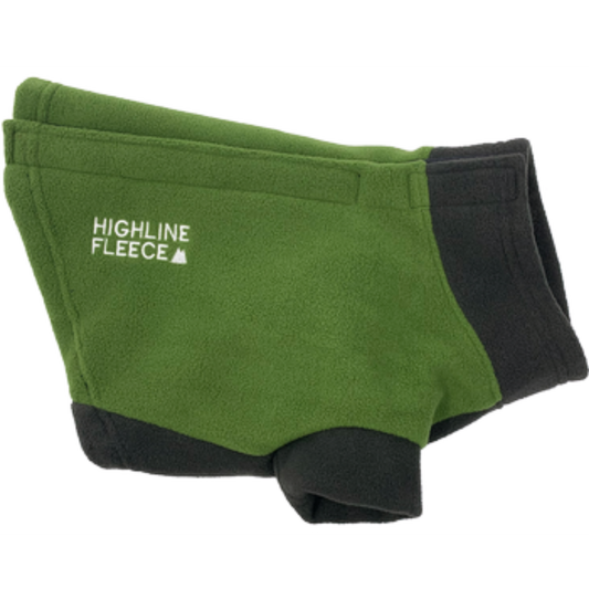 Highline Fleece Dog Coat-Green