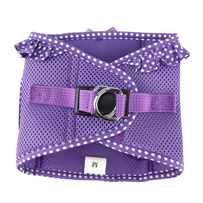 American River Choke Free Dog Harness Polka Dot Collection - Paisley Purple Polka Dot