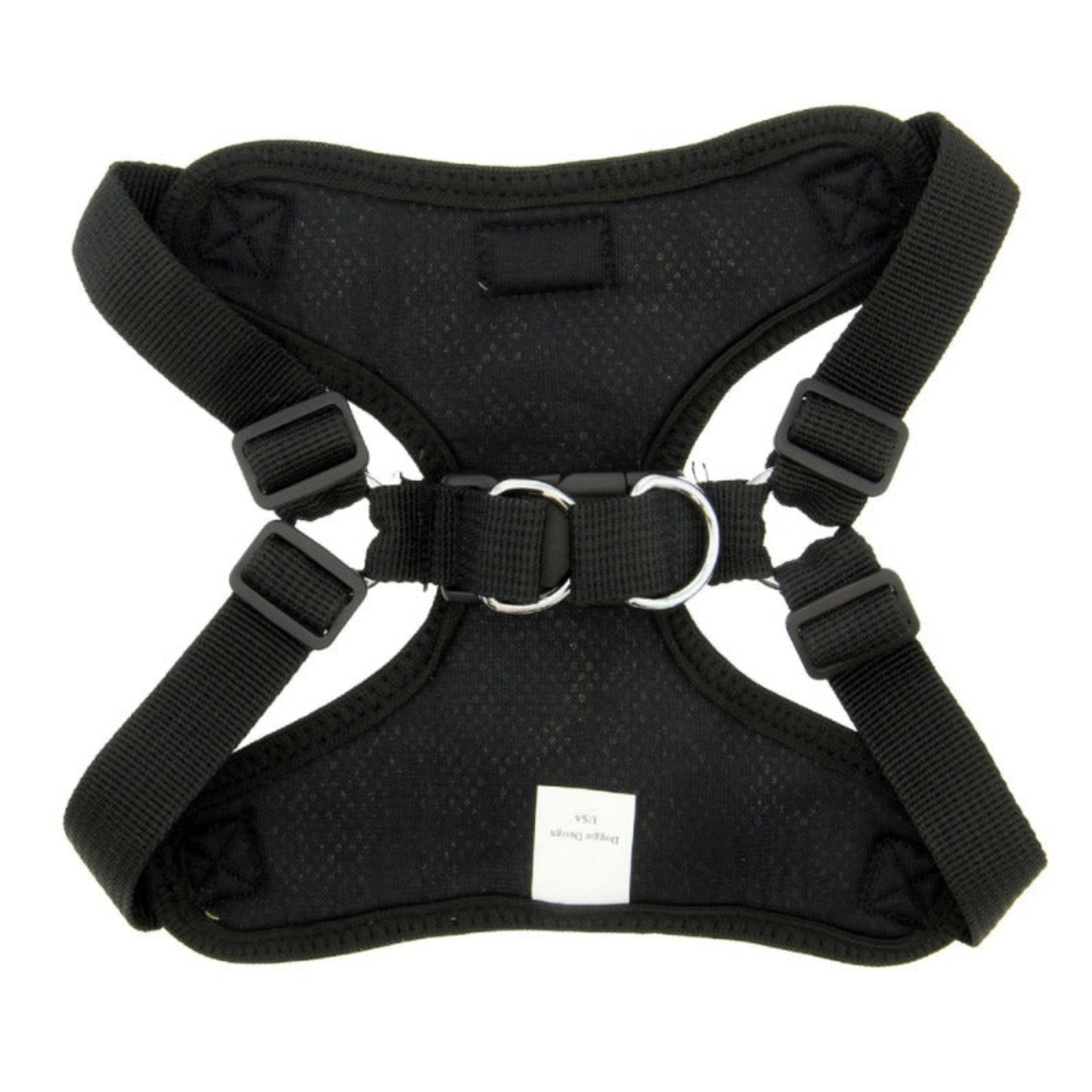 Wrap and Snap Choke Free Dog Harness | Black | Doggie Design 63326