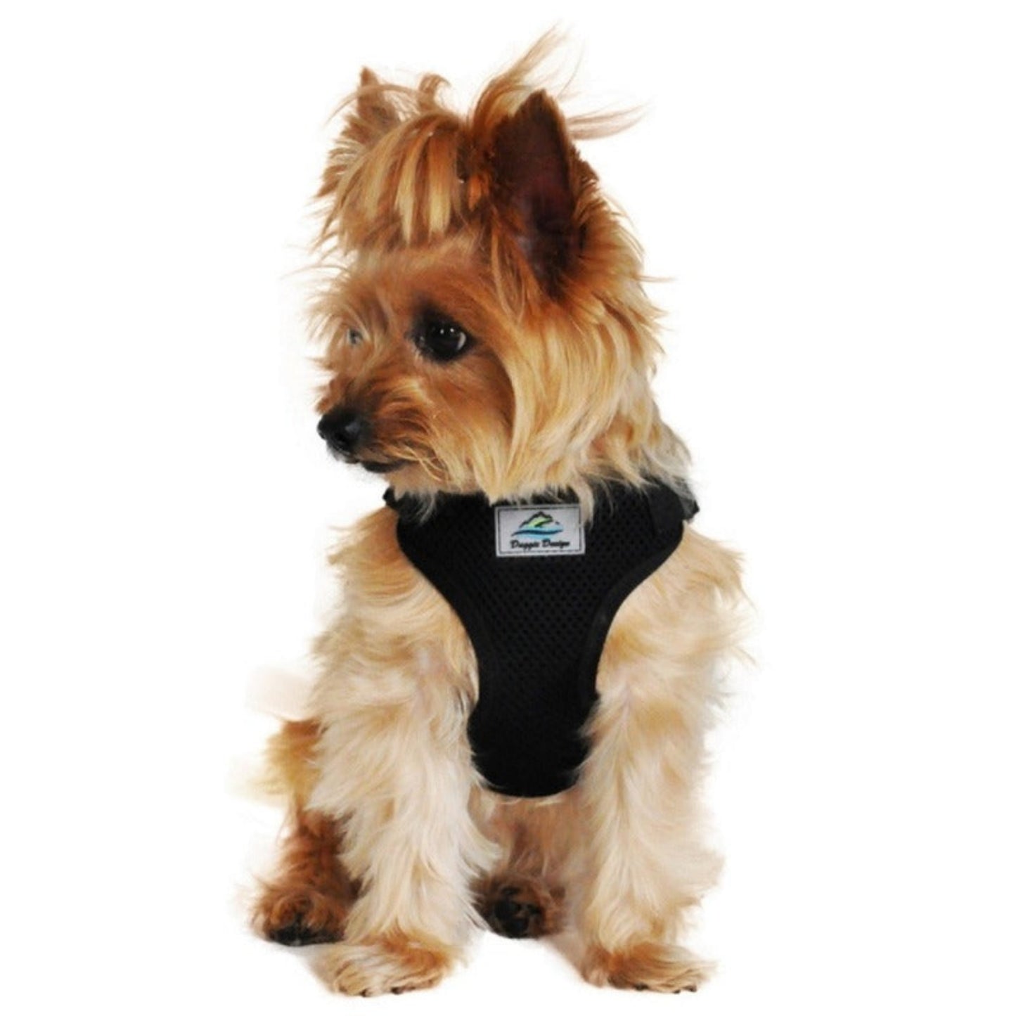 Wrap and Snap Choke Free Dog Harness | Black | Doggie Design 63326