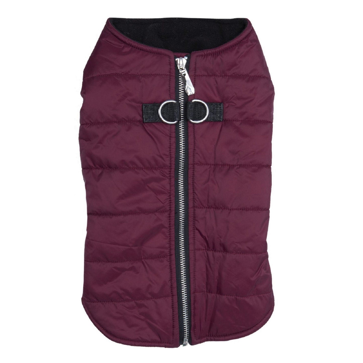 Zip-up Dog Puffer Vest - Burgundy DD-78539 (Copy)