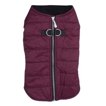 Zip-up Dog Puffer Vest - Burgundy DD-78539 (Copy)