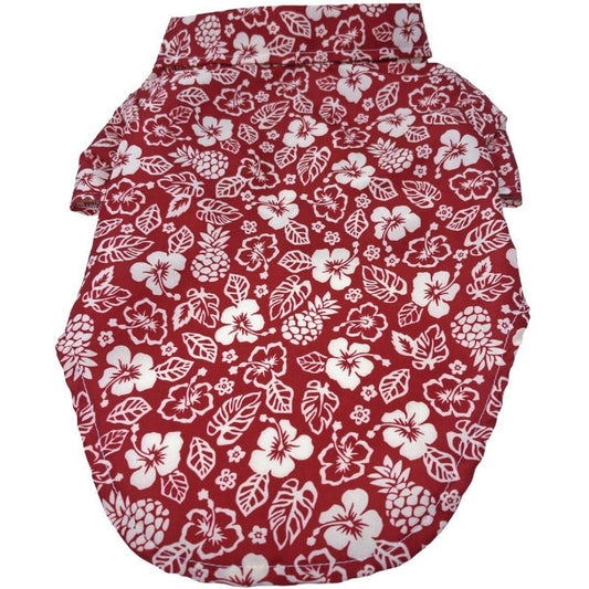 Hawaiian Camp Shirt - Aloha Red 78507