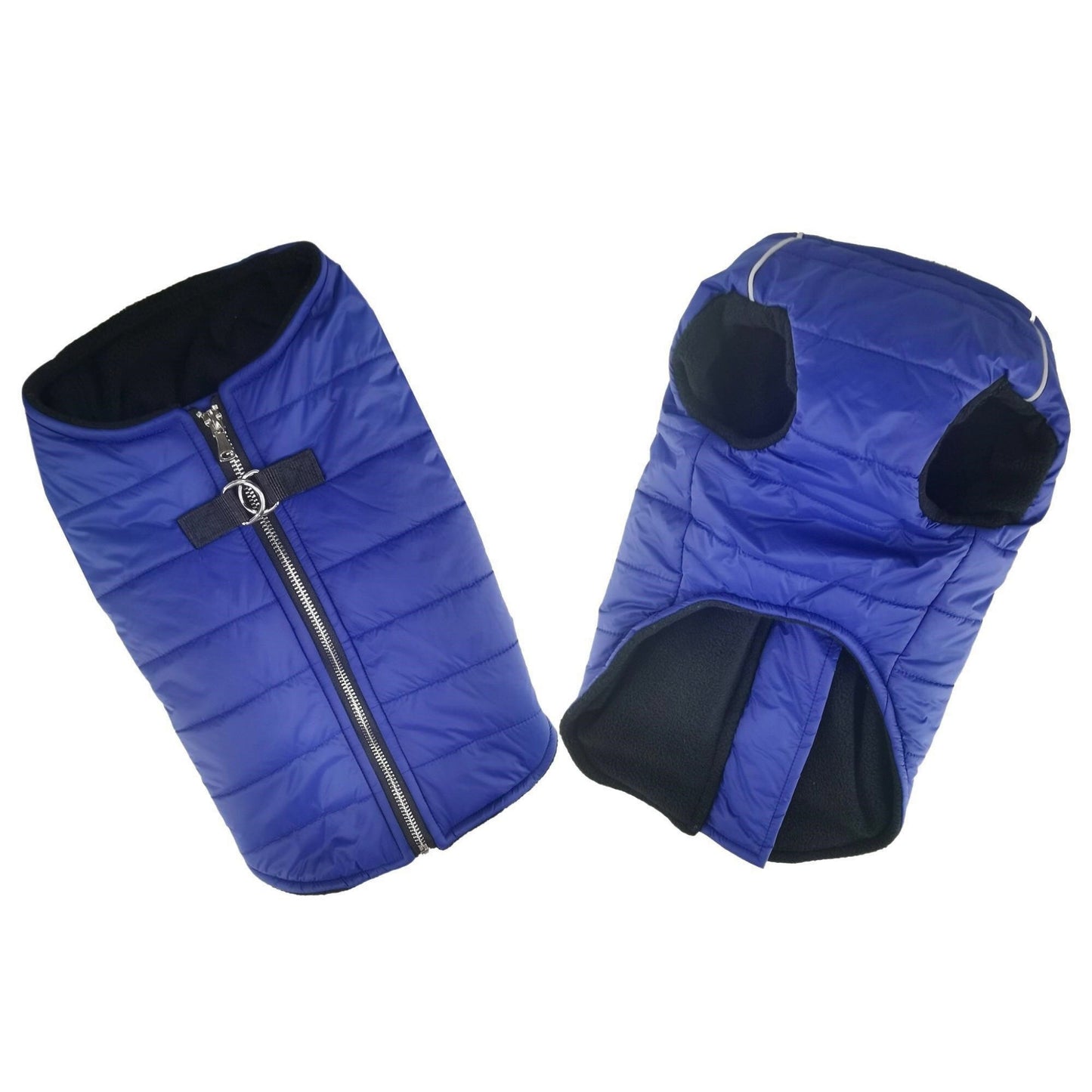 Zip-up Dog Puffer Vest - Navy Blue DD-78540