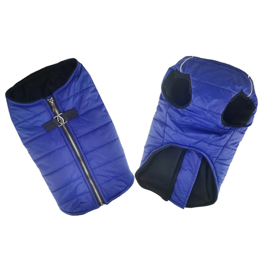 Zip-up Dog Puffer Vest - Navy Blue DD-78540