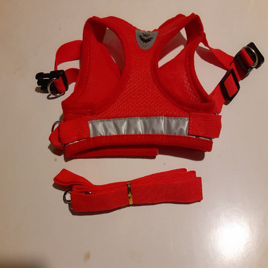 Choke free dog or cat harness and matching leash