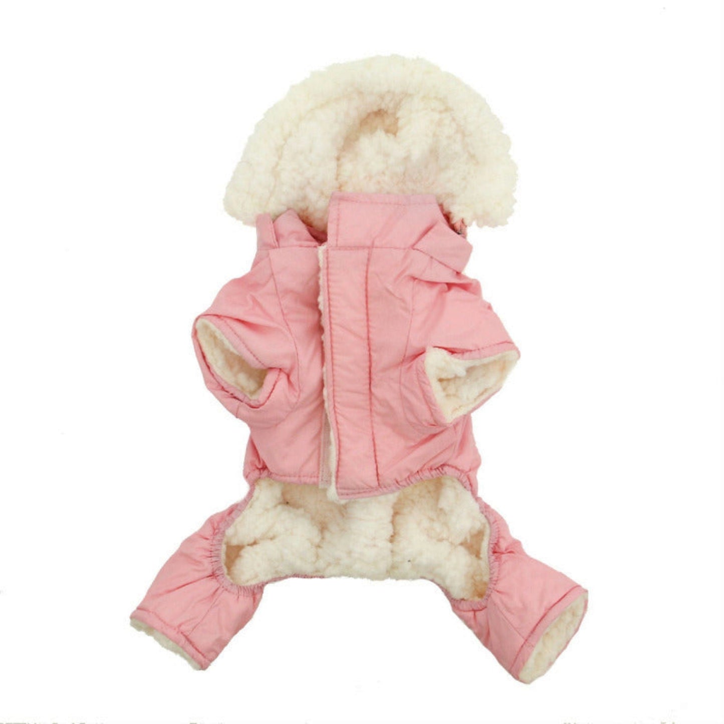Doggie Design Pink Ruffin It Dog Snowsuit Harness  2100