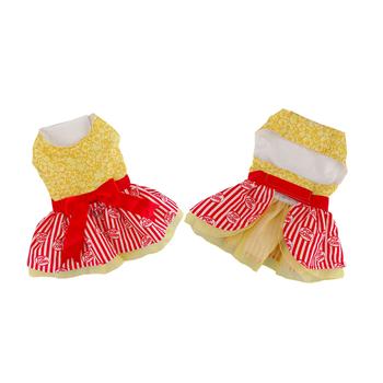 Movie Theater Popcorn Dog Dress with Matching Leash DD# 78557