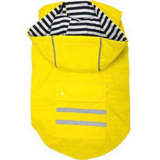 Yellow Slicker Raincoat with Striped Lining 78567