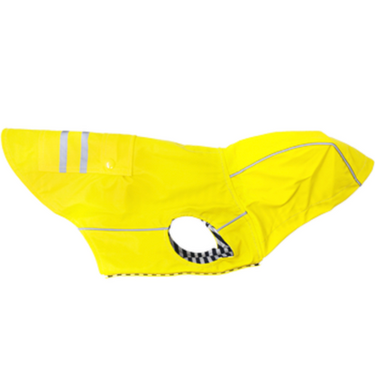 Yellow Slicker Raincoat with Striped Lining 78567