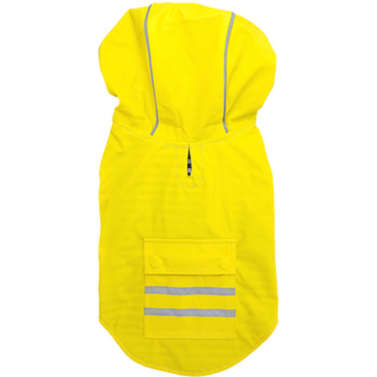 Yellow Slicker Raincoat with Striped Lining 78567
